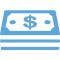 icon illustration of a stack of cash
